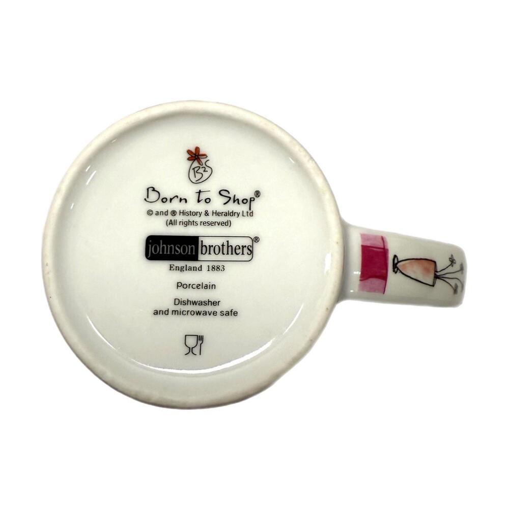 Johnson Brothers Born to Shop “Today’s Agenda” Ceramic Coffee Mug - Picture 4 of 4